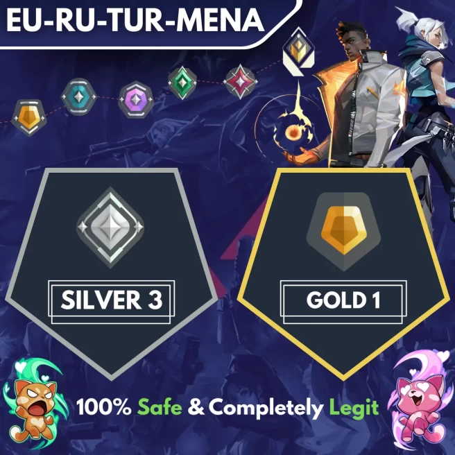 [EU-RU-TR-MENA] ◈ DUO ◈ SILVER 3 → GOLD 1 ◈ Fast & Professional Booster With You as a DUO ◈ High Radiant Employees ◈ 24/7 Live Service
