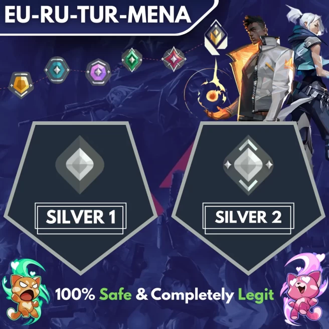 [EU-RU-TR-MENA] ◈ DUO ◈ SILVER 1 → SILVER 2 ◈ Fast & Professional Booster With You as a DUO ◈ High Radiant Employees ◈ 24/7 Live Service