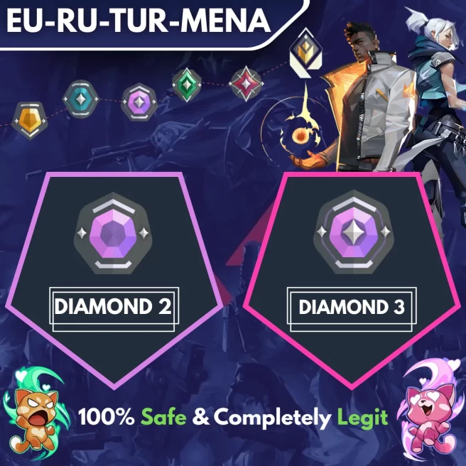 [EU-RU-TR-MENA] ◈ DUO ◈ DIAMOND 2 → DIAMOND 3 ◈ Fast & Professional Booster With You as a DUO ◈ High Radiant Employees ◈ 24/7 Live Service