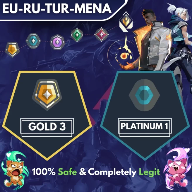 [EU-RU-TR-MENA] ◈ DUO ◈ GOLD 3 → PLATINUM 1 ◈ Fast & Professional Booster With You as a DUO ◈ High Radiant Employees ◈ 24/7 Live Service