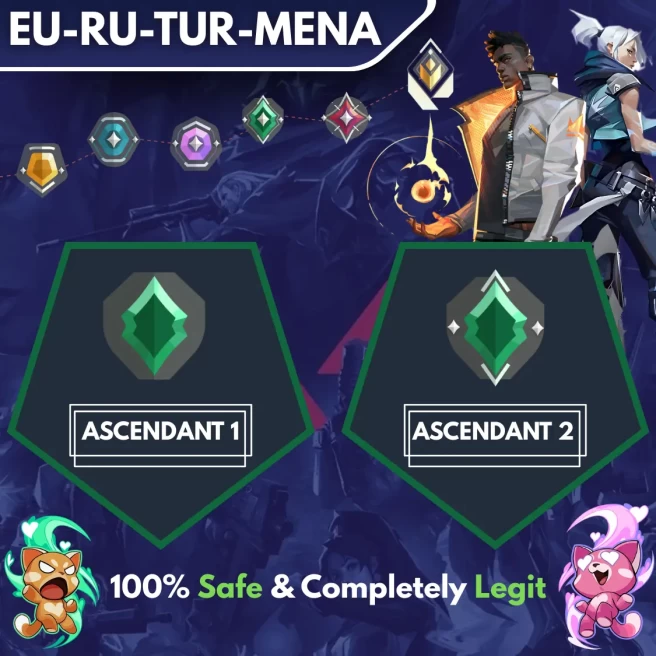 [EU-RU-TR-MENA] ◈ DUO ◈ ASCENDANT 1 → ASCENDANT 2 ◈ Fast & Professional Booster With You as a DUO ◈ High Radiant Employees ◈ 24/7 Live Service