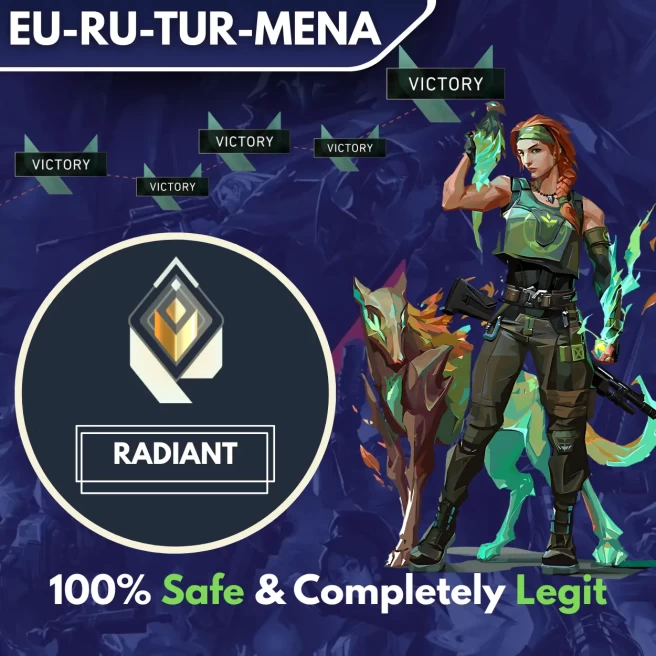 [EU-RU-TR-MENA] ◈ Competitive Wins ◈ DUO ◈ Rank: RADIANT ◈ Fast & Professional Booster With You as a DUO ◈ The Price Is Per One Win ◈ 24/7