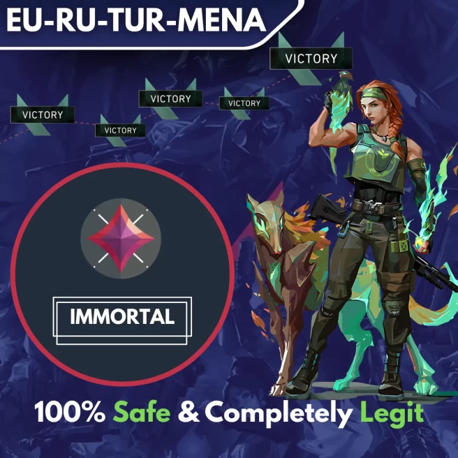 [EU-RU-TR-MENA] Competitive Wins ◈ Rank: IMMORTAL ◈ Fast & Professional BOOSTING SERVICE ◈ The Price Is Per One Win ◈ 24/7 Live service