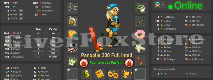 Orukam>Panoplie 200 Full intell/feu Item Jet parfait !