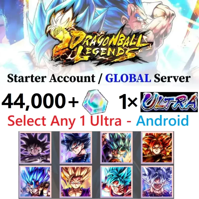 [Andorid] Any 1 Ultra Character(You can choose) + 44,000+ Chrono Crystal - Fast Delivery - Bandai ID