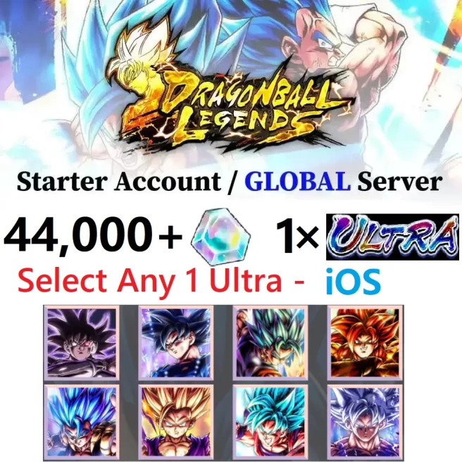 [iOS] Any 1 Ultra Character(You can choose) + 44,000+ Chrono Crystal - Fast Delivery - Bandai ID