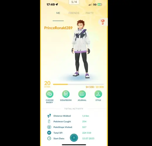  Pokémon GO Account LvL 20 | 100-300 Pokémon | Shiny Slowpoke | Shiny Panpour | Clean & Unlinked | Fast Delivery