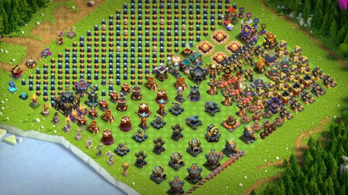 TH 17 (97% MAX(EXCEPT WALLS)]!! AQ91 BK87 GW61 !! 3 LEGENDARY SKINS !! 9 HIGH EPIC EQUIPMENTS (FIREBALL MAX)!! ATB 5453 !! 774 MEDALS !!  NC AVL