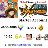 [Global - Android] 4600-4800 Rainbow Diamonds + 10-20 6 Star Character + 4700+ Gold Fragments - Starter Accounts