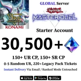 [Global] Yu-Gi-Oh! Master Duel Starter Account with 30,500+ Gems