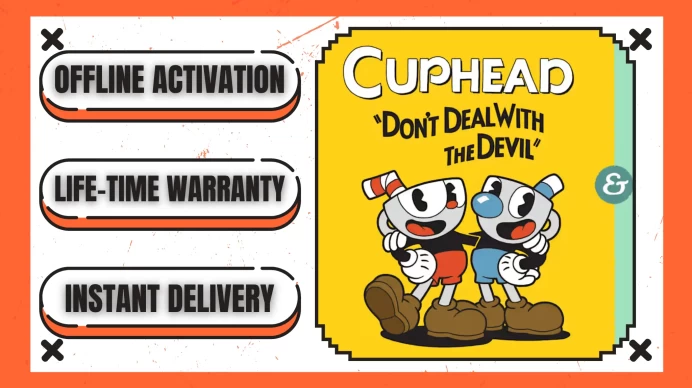Cuphead (+1 Free Game Gift) ◈ Steam Offline Activation ◈ Instant Delivery ◈ Lifetime Access