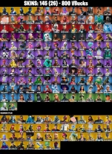 (PC/PSN/XBOX) 800 VB) 145 SKINS / TRILOGY / SULTURA / FIXER / POINT PATROLLER / LINA SCORCH / SPECTRA KNIGHT / FADE / THE ORIGIN / GALAXIA