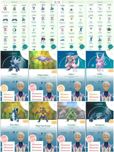 e222 IV100 MEGA Garchomp 4.7K IV100 MEGA Latios 3K 9 SHINY LEGENDS 80 Legendary 80 Shiny 81 Hundo (IV100) IV100 3K: Tyranitar, Baxcalibur