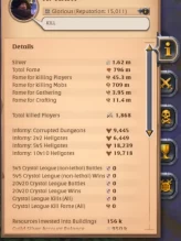 ASIA|Aset30M|Fame796m|ALL Content SPEK TOOLS: T8(Harvester,Miner,Skiner,Lumberjack)|ALL 101(Boots,Armor,Helmet,Sword,Shield,Shoes,etc)(AO740)