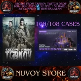 ESCAPE FROM TARKOV TWITCH DROP 108/108 CASES / 32 Epic / 38 Rare / 38 Common / Winter/LatAm