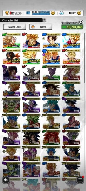 ANDROID ONLY-10K Chrono Crytals+LF ss3 Vegeta 7S+super 17 7S+Goku daima7S+new Sp Majin kuu FULL+Tamagami 9S-BANDAI (600)