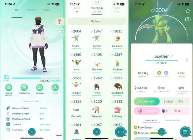 Level 31| 144K Dust| Team Not Selected| Starter Account| PTC Account| Name Changeable