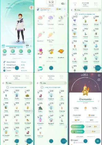 Level 40 XP TO 41 1,6m Dust No Team 40 Shinies 4 100%