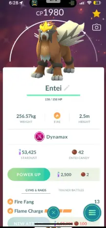 Level 25 | Mini Account | Shiny Dynamax Entei  7+ Dynamax  Fast Delivery 