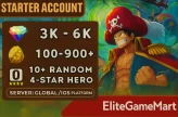[IOS Global]◈ 3500 Diamonds ◈ 300+ Gold Fragment ◈ Instant Delivery◈ 10-40+ Random [4 Stars Hero] ◈