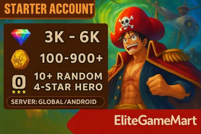 [ANDROID Global]◈ 5000 Diamonds ◈ 400+ Gold Fragment ◈ Instant Delivery◈ 40+ Random [4 Stars Hero] ◈