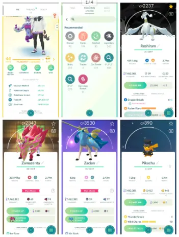 LEVEL - 44 | SHINY ZAMAZENTA & ZACIAN FUSED FORM | SPECIAL BACKGROUND SHINY RESHIRAM | SHUNDO HO-OH