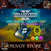 Farm in your account // No Login Required // 2100 SUPER CREDITS + BONUS + Free 300 Samples + Free 250 Medals + Free XP // all Platform //