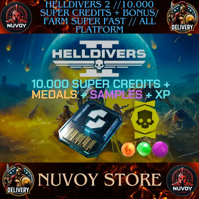 Farm in your account // No Login Required // 10000 SUPER CREDITS + BONUS + Free 300 Samples + Free 250 Medals + Free XP // all Platform //
