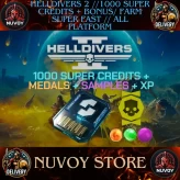 Farm in your account // No Login Required // 1000 SUPER CREDITS + BONUS + Free 300 Samples + Free 250 Medals + Free XP // all Platform //