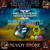 Farm in your account // No Login Required // 10000 SUPER CREDITS + BONUS + Free 300 Samples + Free 250 Medals + Free XP // all Platform //