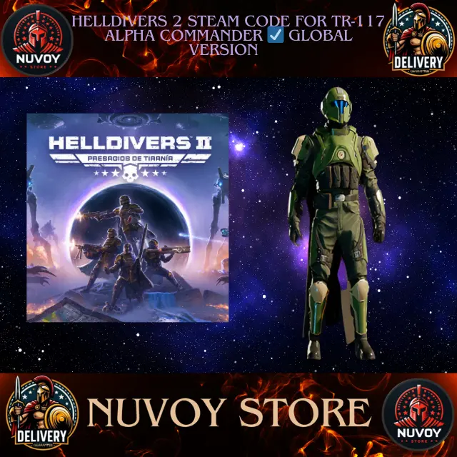 DLC HELLDIVERS 2 // TR-117 ALPHA COMMANDER KEY // GLOBAL FOR ANY COUNTRY // STEAM ONLY