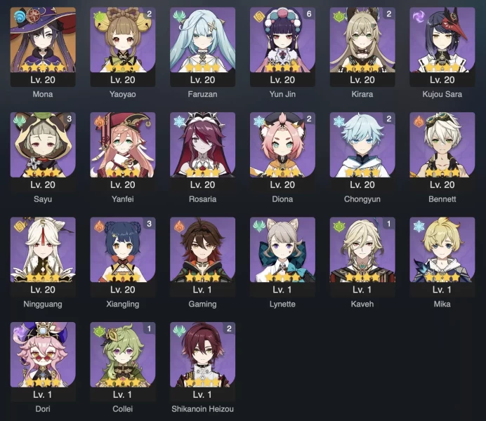 | 3in1 | GENSHIN IMPACT | 51 AR | 39 CHARACTERS | 10 LEGENDARY | FULL ACCESS | Warranty | 2 GIFTS