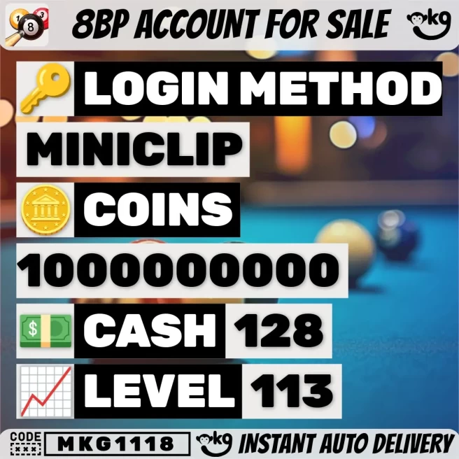 8BP | 1B Coins  Emerald VIP  17/20 Legendary Cues  4 Maxed Cues  Instant Delivery +  Full Access ! MKG1118