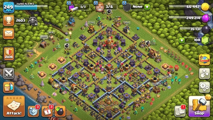 TH16| LVL249| Heroes(K87 Q90 M62 W65 R40)| 30BM| 2249War Stars| 16Skins|C142