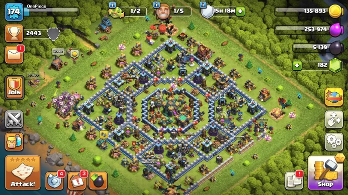 TH14| LVL174| Heroes(K58 Q73 M50 W52 R17) |BM13 | 1085War Stars |C143