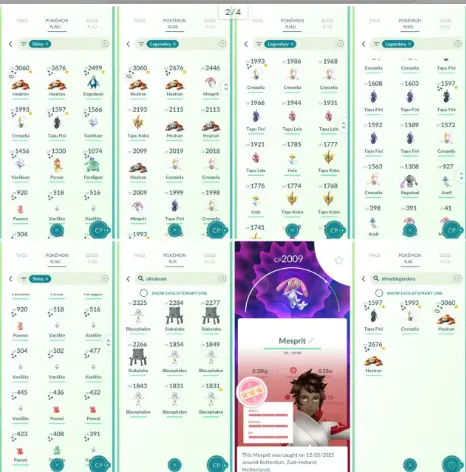 Level 35 Shiny 55 Legendary 43 Shiny Legendary 4 Total Pokémon 276 Special Rare 2× Shiny Heatran Hundo Mesprit | Full Access