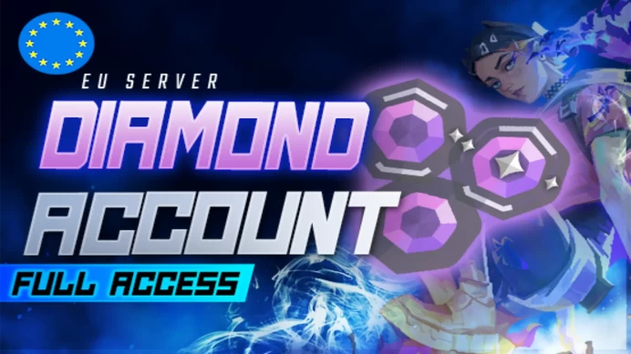 EU | DIAMOND 1-2-3 RANK | 20+ LEVEL | MAIL CHANGEABLE VALORANT ACCOUNTS