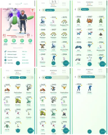 Level41| 271 Legendry| 11 Shinye Legend | 55 Shiny|2 Shundo| Hundo Mewtwo |239 Hundo |2 Shiny Lugia |Shiny Groudon|2 ROT Dailga |Stacked Account