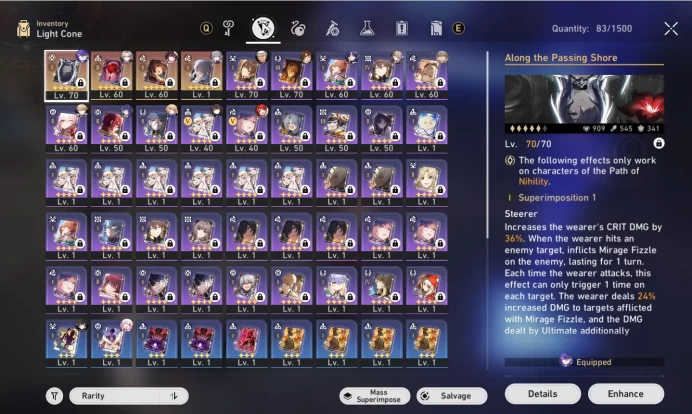 ASIA[TL59] 5 Limited ( Sparkle+Sign,Tribbie,archeron,saele Ruan Mei,Archer)|Penacony|Take Email|CHECK SS (HSR2306)