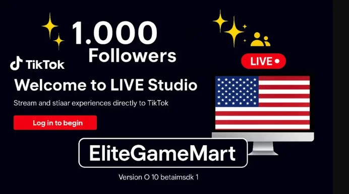 United States | Account | TikTok 5.000 Followers | Live Studio + live Phone | Full Mail Access | BestPrice By EliteGameMart