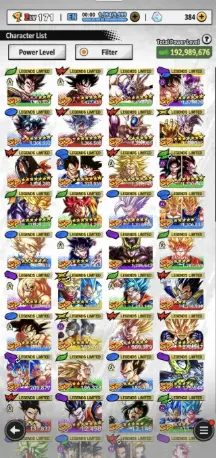 Dragon Ball Legends Account - 50 LL, 3 Ultra, Android/ story completely made