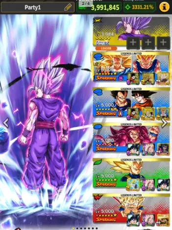 daima team///ul super saiyan goku//ul new frieza////ul beast gohan //23 lf.
