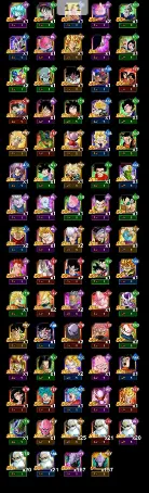 [IOS] [Global] 9 LR (Legendary Rare) cards | 29 DFE (Dokkan Festival Exclusive) cards | 847 Dragon Stones | Data transfer code