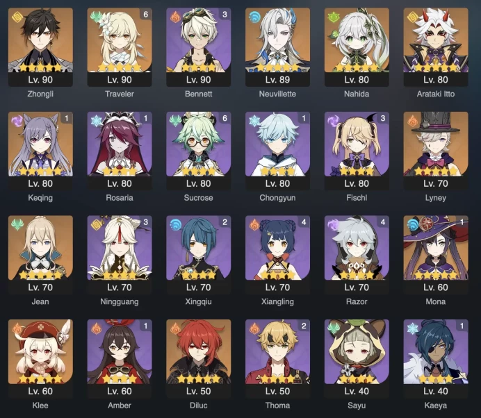 | 3in1 | GENSHIN IMPACT | 55 AR | 46 CHARACTERS | 11 LEGENDARY | 1 LEG.WEAPON | 2 CONSTELLATION | FULL ACCESS | 2 GIFTS