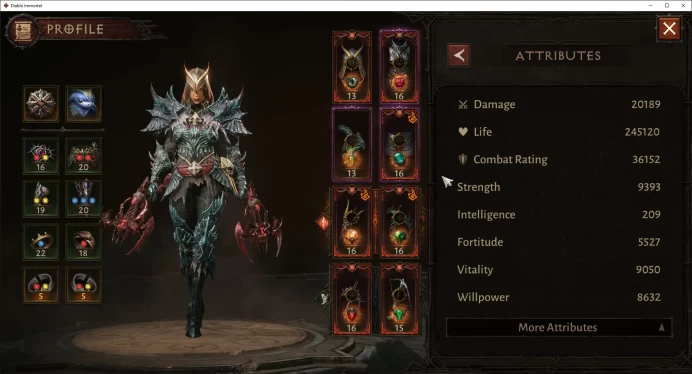SEA - anu|can move server|Lv 60(716)Demon Hunter 36K CR|Reso 720|Inferno 2 Paragon|4 Cosmetics|Esessence Lvl 4 MAX|Check SS(DI822)