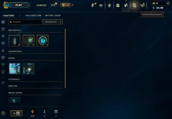  【 EUNE 】 ⸱ LVL30 High MMR 2700 80% WR  | ( Ranked Ready +10 QP  ) Unverified  | 64410 BE  |Check Description 