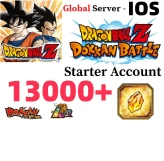 IOS[GLOBAL]13030 Dragon Stones+character in the picture +0-10LR DRAGON BALL Z DOKKAN BATTLE Farmed Starter Account  IGV-I00184