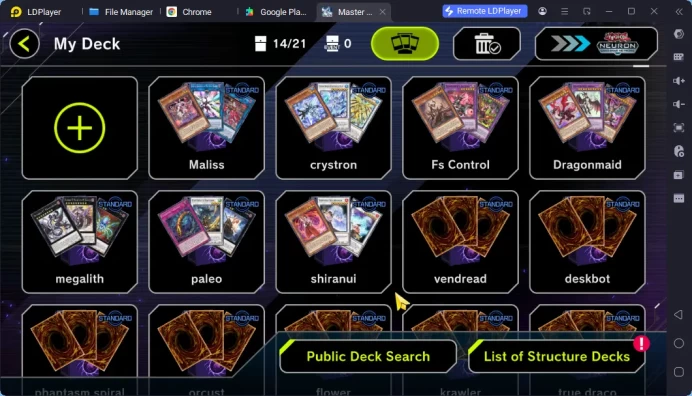 Lv 18| 14 Deck Ready | Ready Ranked|Maliss, Crystron, Fiendsmith Control, Dragonmait, Etc|Konami|Check SS(YMD751)