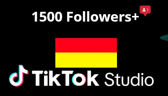Germany | TikTok Account Perfect for Live Studio | 1000 Followers+ | Full access|