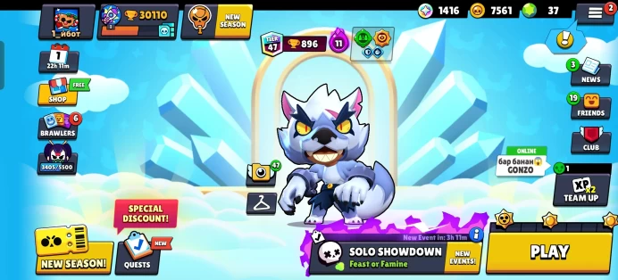 [Code 7228] Level 114 / 30k Trophy + White wolf Leon / Very Cheap